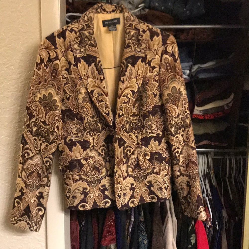 Beautiful Paisley Blazer Sz 8